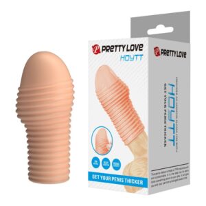 Vigoroso PRETTY LOVE - CAPA PARA PÊNIS HOTTT PARA AUMENTAR O AUMENTO DO VALOR DO SEU PÊNIS - COR NATURAL
