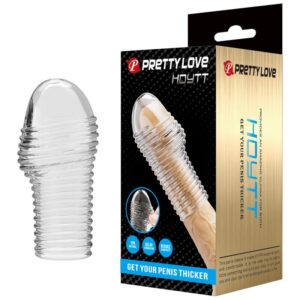 Vigoroso PRETTY LOVE - CAPA PARA PÊNIS HOTTT PARA AUMENTAR O AUMENTO DO VOLUME DO SEU PÊNIS TRANSPARENTE