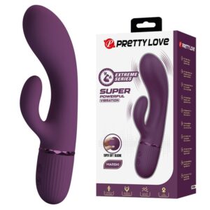 Vigoroso PRETTY LOVE - MARGIE VIBRADOR COELHO RECARREGÁVEL COM 10 FUNÇÕES ROXO