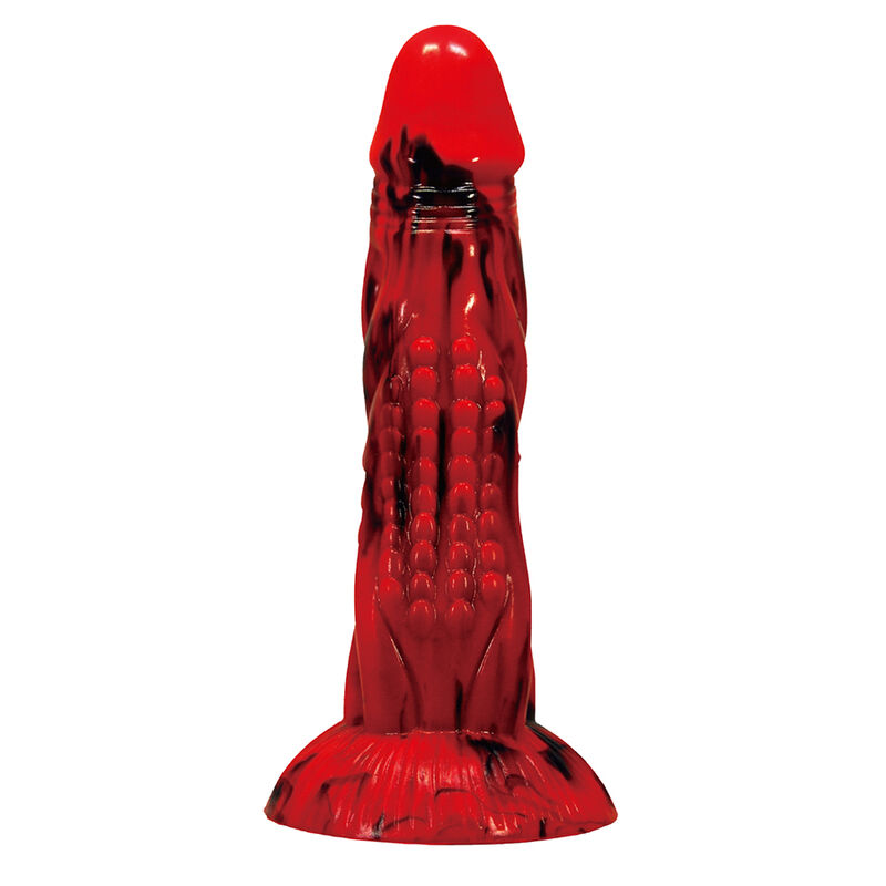 Vigoroso POWER MONSTERS - DILDO FANTASIA MINOTAURO COM VENTOSA 21 CM Ø 5 CM VERMELHO E PRETO