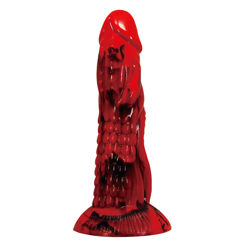 POWER MONSTERS - DILDO FANTASIA MINOTAURO COM VENTOSA 21 CM Ø 5 CM VERMELHO E PRETO - Image 2