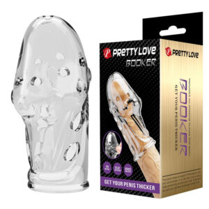 Vigoroso PRETTY LOVE - CAPA PENIANA ROCKER PARA AUMENTAR A ESPESSURA DO SEU PÊNIS TRANSPARENTE