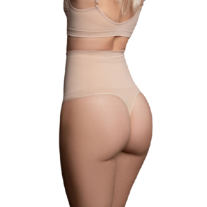 vVigoroso BYE-BRA - CINTO SEM EMENDA ESTILO TANGA BEIGE TAMANHO M