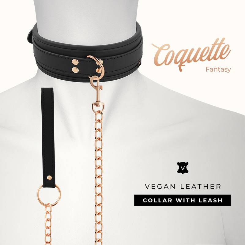 COQUETTE CHIC DESIRE - COLAR DE COURO FANTASY VEGAN COM ALA E FORRO DE NEOPRENE - Image 2