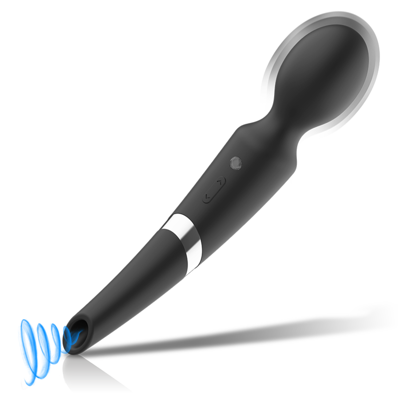 BLACK&SILVER - BECK WAND E VENTOSA 2 EM 1 SILICONE - Image 3