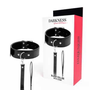 vVigoroso DARKNESS - COLAR DE POSTURA COM CORRENTE DE COURO