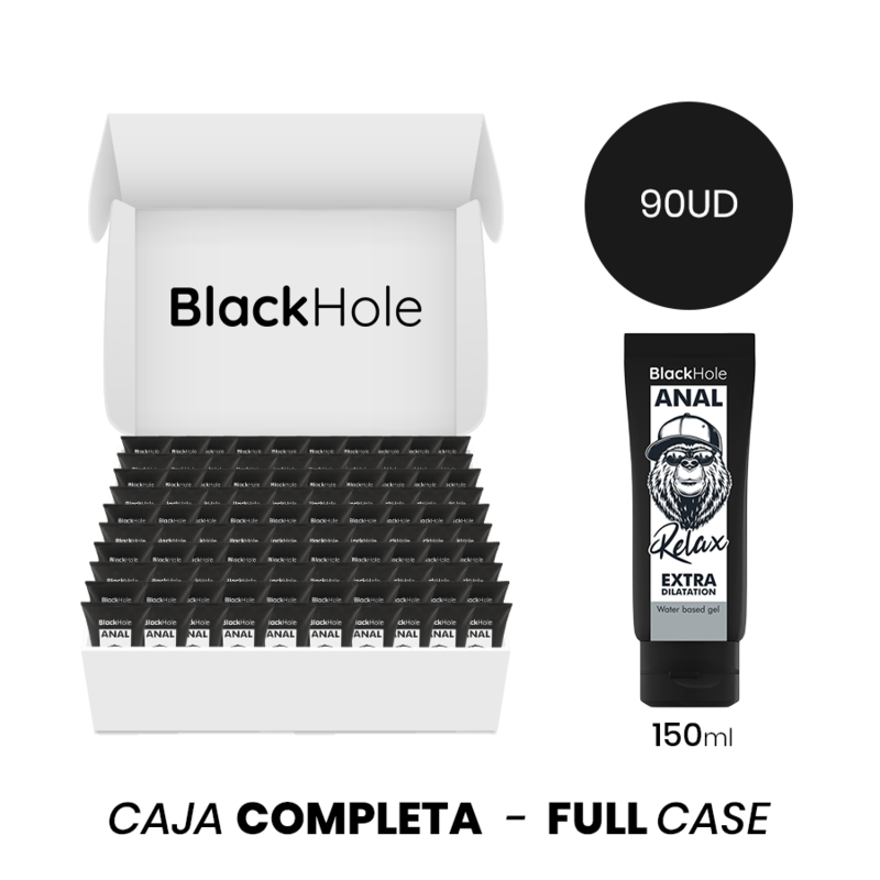 vVigoroso MOQ 90 - GEL À BASE DE ÁGUA BLACK HOLE EXTRA DILATAÇÃO 150 ML