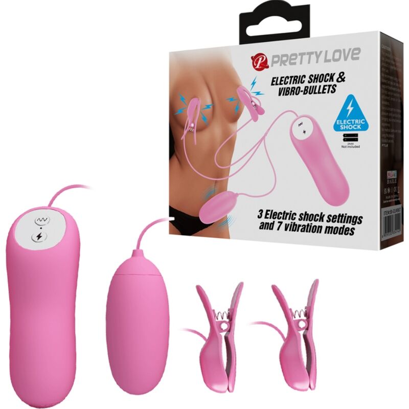 vVigoroso PRETTY LOVE - PINA COM VIBRAO E ELETROSHOCK ROSA