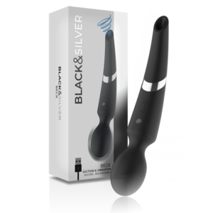 Vigoroso BLACK&SILVER - BECK WAND E VENTOSA 2 EM 1 SILICONE