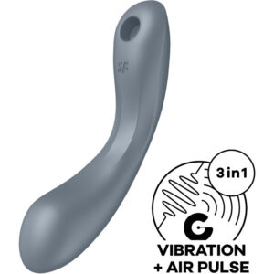 Vigoroso SATISFYER - CURVE TRINITY 1 AIR PULSE VIBRATION GREY
