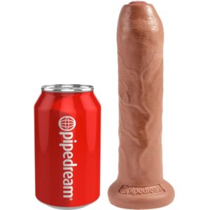 Vigoroso KING COCK - PÊNIS REALÍSTICO SEM CORTES 17.8 CM CARAMELO