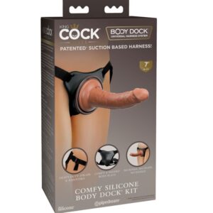 Vigoroso KING COCK - ELITE ARNÊS AJUSTVEL CONFORTVEL COM DILDO 17.8 CM