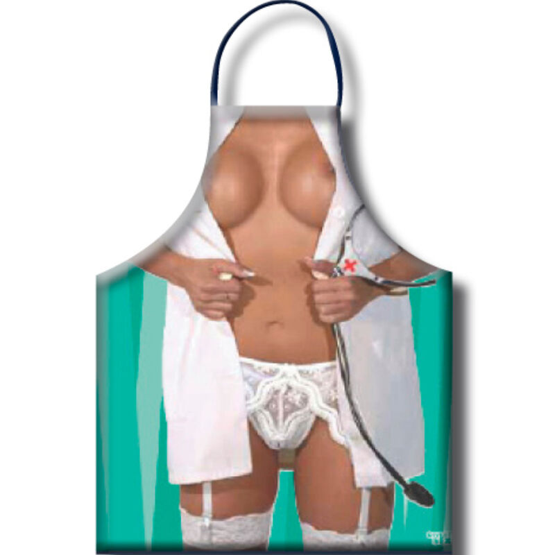 vVigoroso DIABLO PICANTE - AVENTAL DE ENFERMEIRA FEMININO