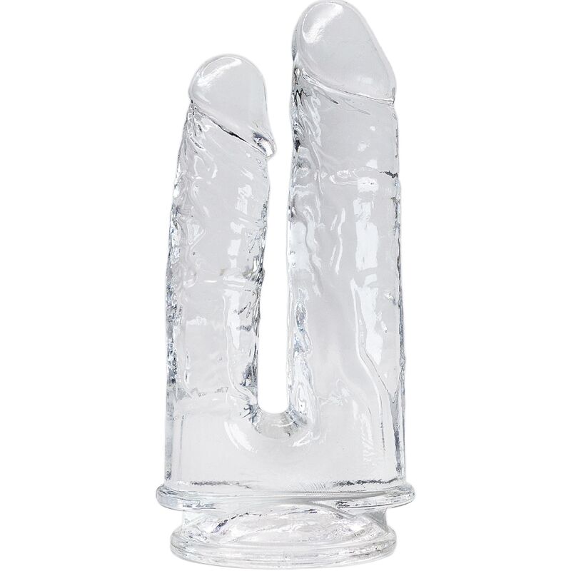 Vigoroso ALIVE - IMPERIUM DUPLO PÉNIS REALISTA TRANSPARENTE 12/14 CM