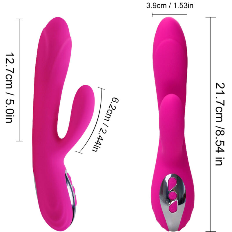 ARMONY - VIBRADOR E ESTIMULADOR FLEXÍVEL COM EFEITO DE CALOR FÚCSIA - Image 2