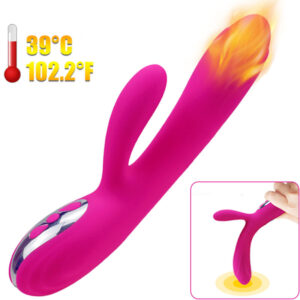 Vigoroso ARMONY - VIBRADOR E ESTIMULADOR FLEXÍVEL COM EFEITO DE CALOR FÚCSIA