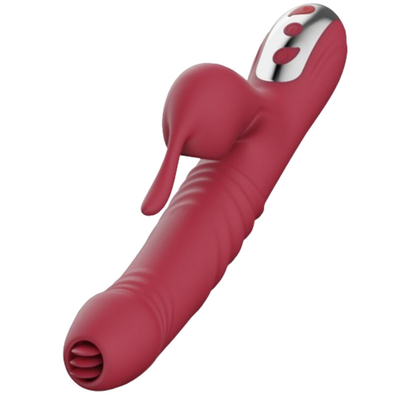 Vigoroso ARMONY - VIBRADOR E SUCÇÃO COM LÍNGUA ESTIMULANTE BURGUNDY