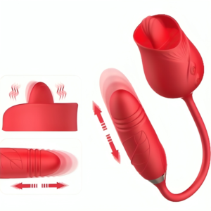 Vigoroso ARMONY - VIBRADOR DE FLOR DELIGHT E IMPULSO COM LÍNGUA VERMELHA