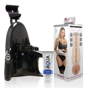 Vigoroso FLESHLIGHT - MIA MALKOVA VAGINA LVL UP + LANÇAMENTO UNIVERSAL + LUBRIFICANTE AQUA QUALITY 50 ML