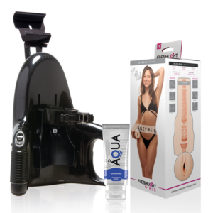 Vigoroso FLESHLIGHT - VAGINA RILEY REID UTOPIA + LANÇAMENTO UNIVERSAL + LUBRIFICANTE AQUA QUALITY 50 ML