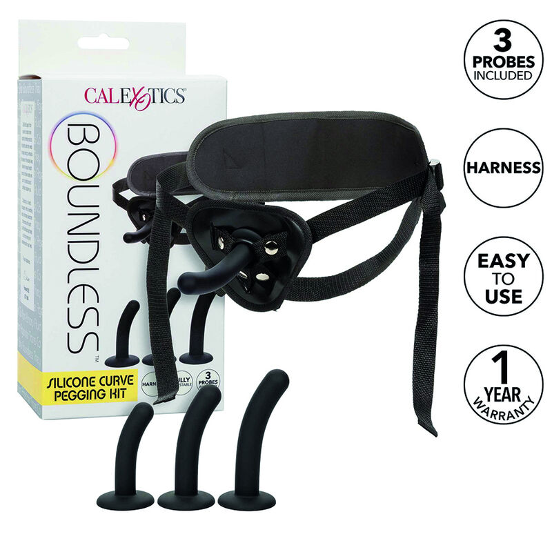 Vigoroso CALEXOTICS - BOUNDLESS KIT DE PEGGING DE CURVA DE SILICONE