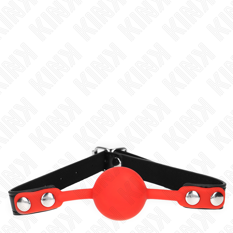 vVigoroso KINK - BOLA SILICONE VERMELHA MORDAÇA 4 CM 60 x 2 CM