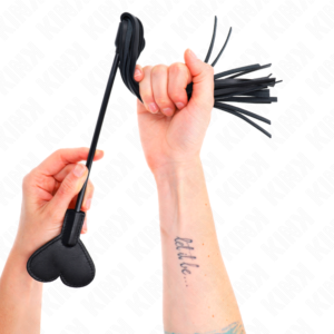vVigoroso KINK - GAMA CHICOTE COM PANDEL CORAÇÃO 35 CM