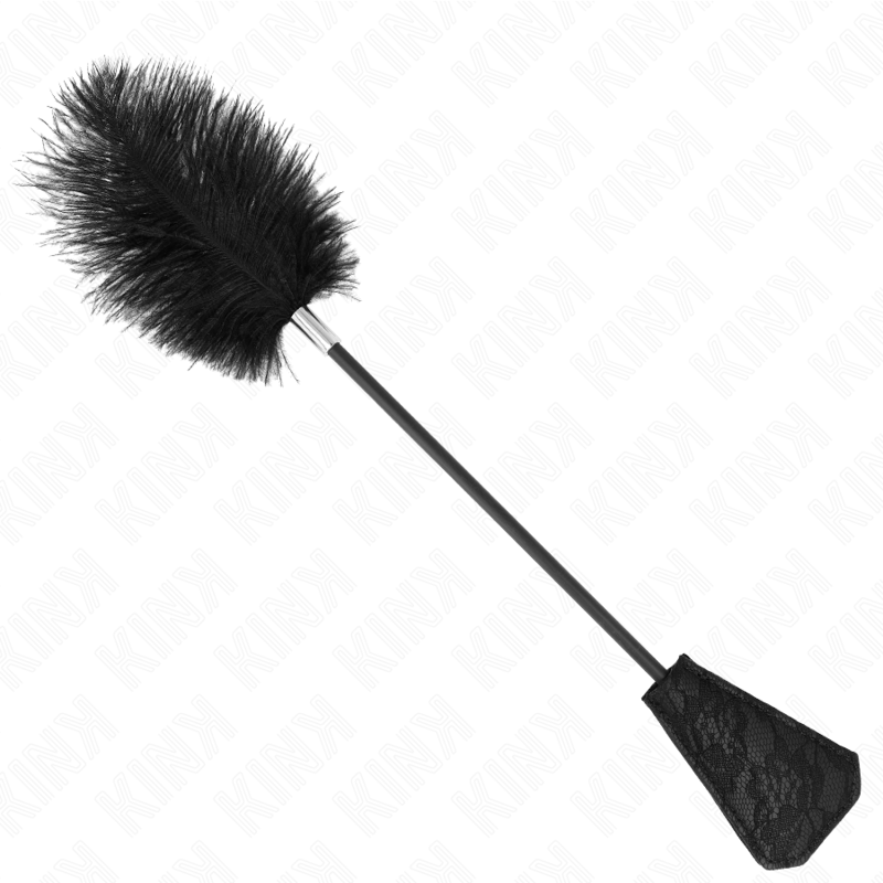 KINK - PENAS DE AVESTRUZ PARA CÓCEGAS COM PALETE DE RENDA 56 CM - Image 2
