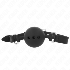 vVigoroso KINK - MORDAÇA COMPLETA DE SILICONE 55 x 2 CM COM BOLA DE 4