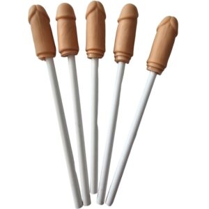 vVigoroso DIABLO PICANTE - 5 LPIS COM PONTA DE PÊNIS NATURAL