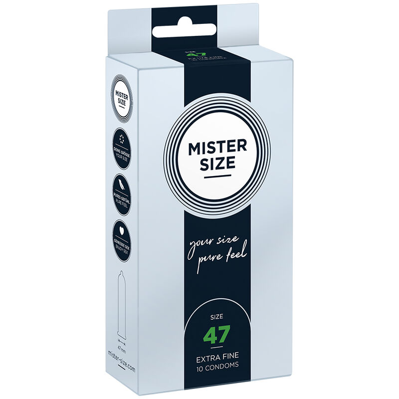 Vigoroso - MISTER SIZE - PRESERVATIVOS TAMANHO XS 47 MM (10 UNIDADES)