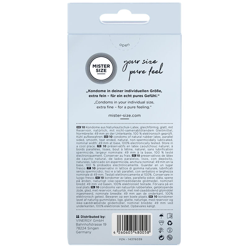 MISTER SIZE - PRESERVATIVO TAMANHO S 49 MM (10 UNIDADES) - Image 3