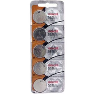 vVigoroso MAXELL - BATERIA DE LÍTIO BOTÃO CR2025 3V BLISTER*5