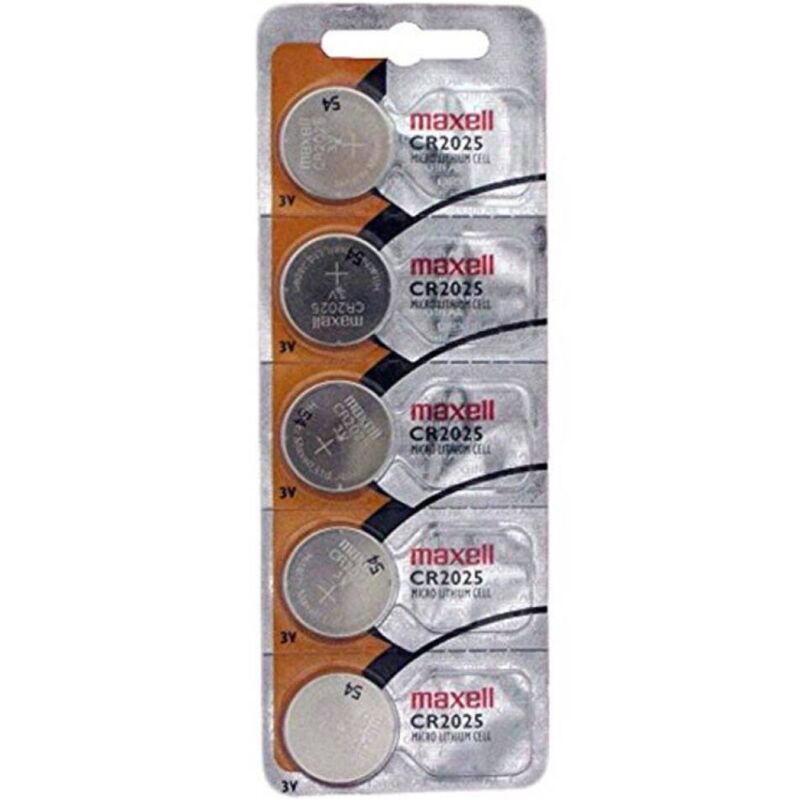 vVigoroso MAXELL - BATERIA DE LÍTIO BOTÃO CR2025 3V BLISTER*5