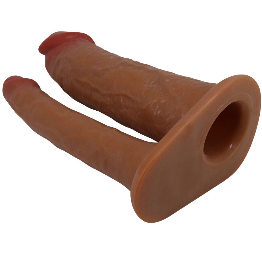 PRETTY LOVE - YAIRON MANGA DUPLA PARA PÊNIS COM EXTENSÃO DE 4 CM MULATO - Image 3