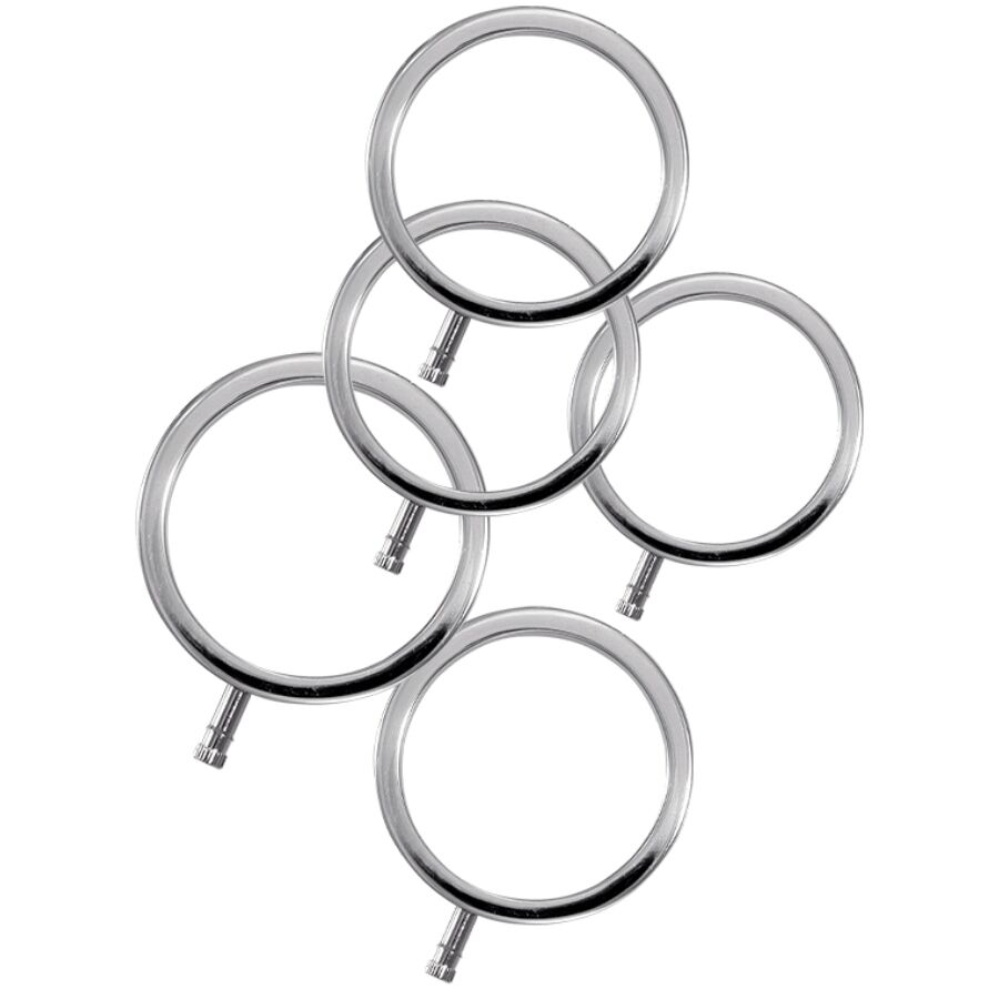vVigoroso ELECTRASTIM - ANÉIS DE METAL ELECTRARINGS PACOTE COM 5