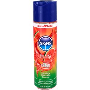vVigoroso SKINS - LUBRIFICANTE À BASE DE ÁGUA COM SABOR DE MELANCIA 130 ML