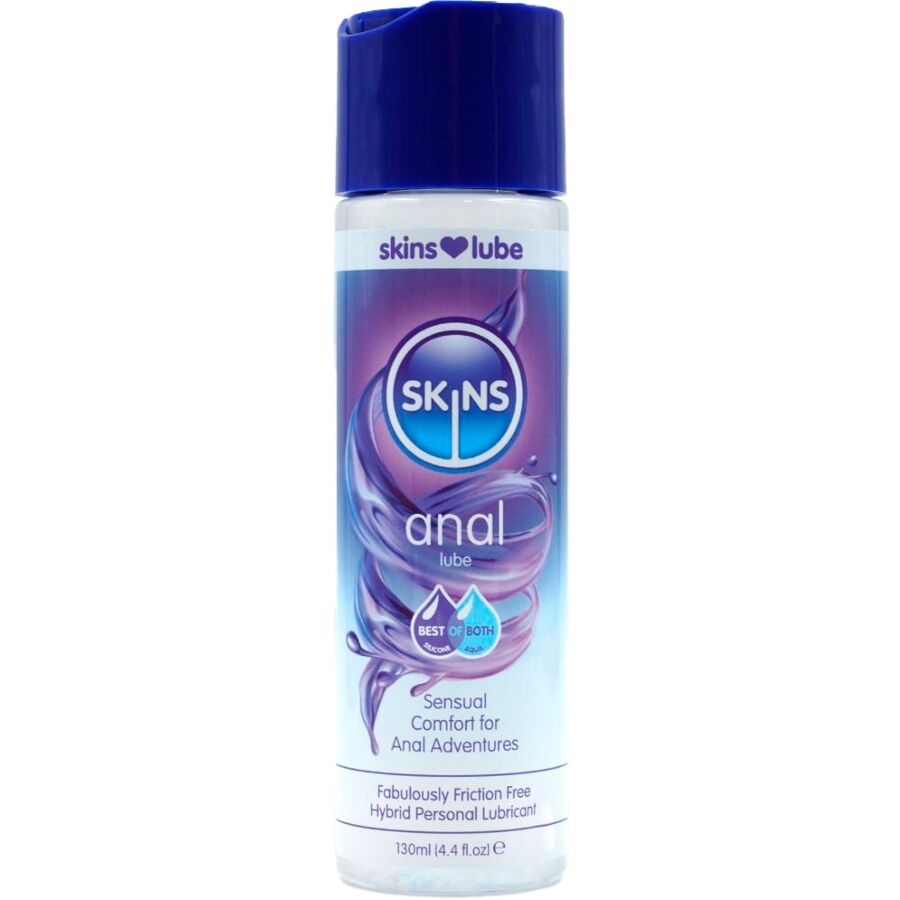 vVigoroso SKINS - LUBRIFICANTE ANAL HÍBRIDO À BASE DE ÁGUA E SILICONE 130 ML