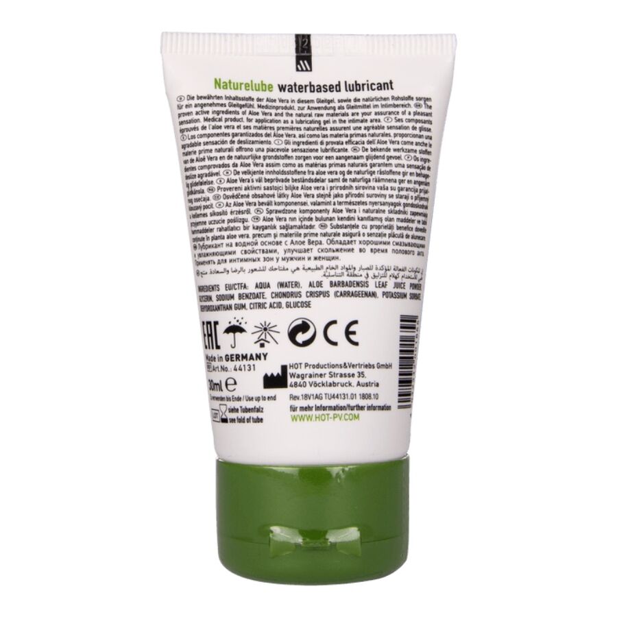 HOT - NATURE LUBE À BASE DE ÁGUA COM ALOE VERA 30 ML - Image 2