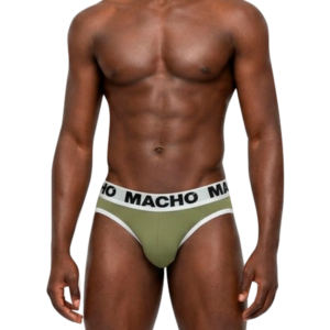 vVigoroso MACHO - MCH013 MILITAR VERDE SLIP L