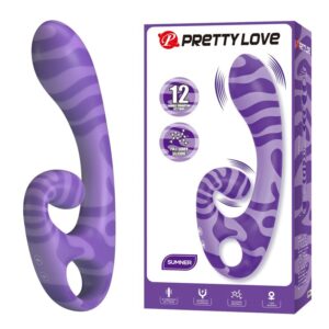 Vigoroso PRETTY LOVE - SUMMER VIBRADOR DE DUAS PONTAS COM ALÇA 19 CM Ø 3