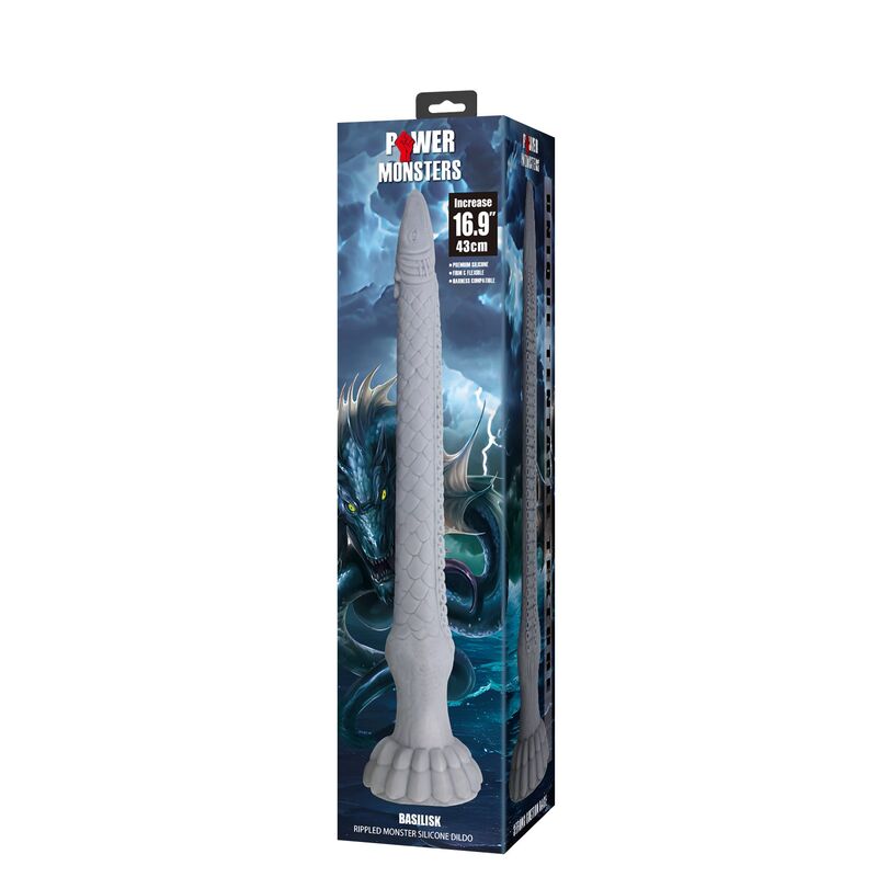 POWER MONSTERS - DILDO DE SILICONE BASILISK FANTASY 43 CM Ø 5 CM - Image 3