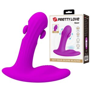 Vigoroso PRETTY LOVE - MASSAGEADOR DE PRÓSTATA RECARREGÁVEL BAUER COM 12 MODOS - ROXO