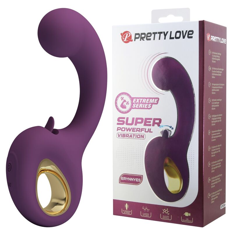 Vigoroso PRETTY LOVE - BRYNNLEE VIBRADOR RECARREGÁVEL COM ESTIMULADOR ORAL