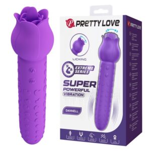 Vigoroso PRETTY LOVE - Vibrador estimulador oral e clitoriano recarregável DANNELL