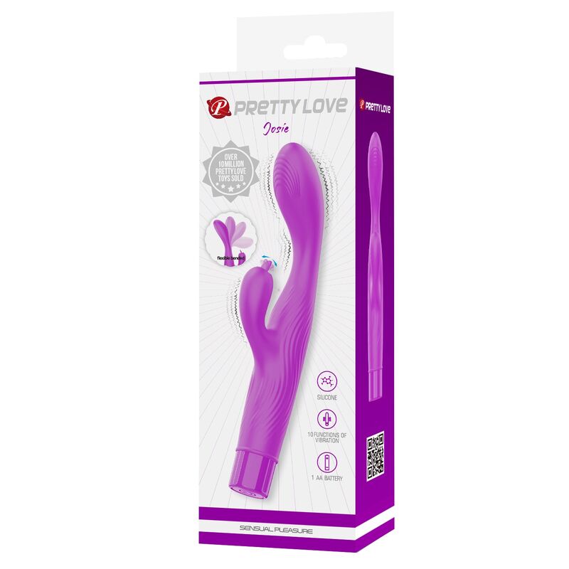 PRETTY LOVE - VIBRADOR JENE COM DUPLA ESTIMULAÇÃO DO PONTO G E DO CLITÓRIS - ROXO - Image 3