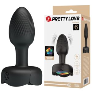 Vigoroso PRETTY LOVE - PLUG ANAL VIBRATÓRIO RECARREGÁVEL COM 10 MODOS - PRETO