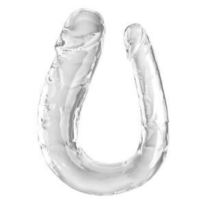 Vigoroso KING COCK - DOUBLE TROUBLE DILDO DUPLO 44 CM TRANSPARENTE