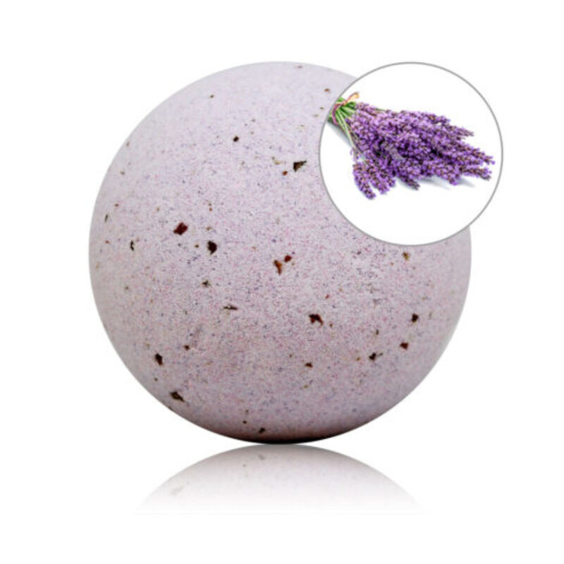 vVigoroso TALOKA - BOMBA DE BANHO PERFUMADA DE LAVANDA COM PÉTALAS DE ROSA
