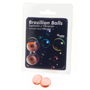 vVigoroso TALOKA - 2 BOLAS BRASILEIRAS EFEITO VIBRATÓRIO GEL EMOCIONANTE